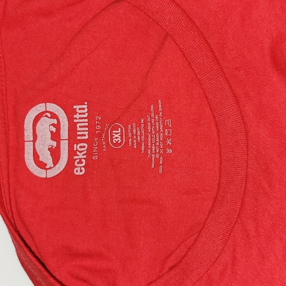 Ecko Unlimited Red Rhino Logo T-Shirt Sz 3XL - Picture 4 of 4